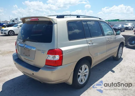 2007 Toyota Highlander Hybrid Limited V6 из США, поврежденный, VIN JTEDW21A070019124
